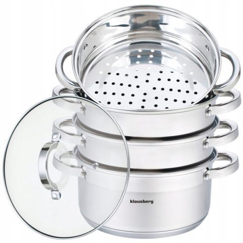 Töpfe Klausberg KB-7146 Dampfgartopf 2 5 l