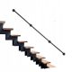 SCHWARZES METALLTREPPENGELÄNDER (366 CM, 32 MM)