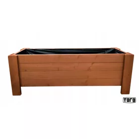    Blumentopf von TORO 120 cm x 33 x 35 cm, Holz, Braun- und Beigetöne