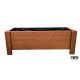  Blumentopf von TORO 120 cm x 33 x 35 cm, Holz, Braun- und Beigetöne