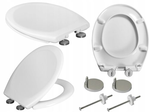  Estiva Toilettensitz, weißer Duroplast