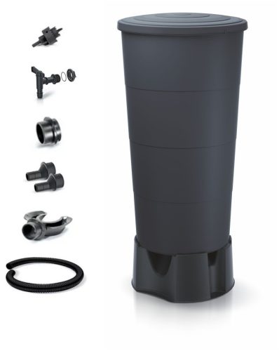  Regenwassertank 200 l 157,8 x 60 cm grau