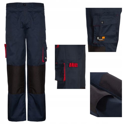 Lange Arbeitshose CON. Marineblaue Arbeitshose, Monteurgröße 188B