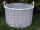  Alwik Blumentopf 30 cm x 30 x 15 cm weißes Korbgeflecht