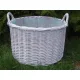  Alwik Blumentopf 30 cm x 30 x 15 cm weißes Korbgeflecht