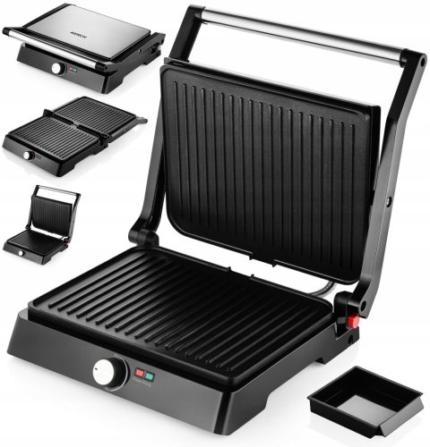  Kerch Pur Elektrogrill Silber 2200 W