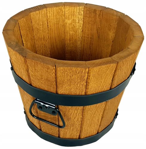  Drewdon Blumentopf 30 cm x 30 x 25 cm, Holz, Braun- und Beigetöne
