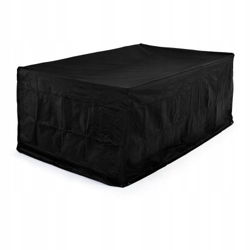 Abdeckung für Gartenmöbel - Gartenabdeckung für ein Set von 122 x 112 x 98 cm, schwarz