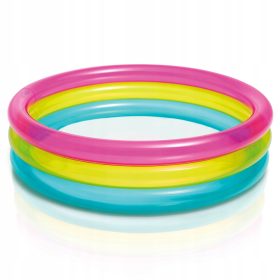   Runder aufblasbarer Pool Intex 57104 86 x 86 x 25 cm + Reparaturflicken Intex 59631