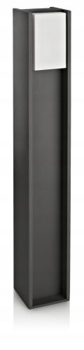  Quadratischer Lichtmast von Philips mit integrierter LED-Quelle, 80 cm, grau