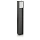  Quadratischer Lichtmast von Philips mit integrierter LED-Quelle, 80 cm, grau