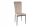  Stuhl VIGO VELVET, Gestell schwarz, dunkelbeige BL40