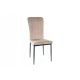  Stuhl VIGO VELVET, Gestell schwarz, dunkelbeige BL40