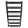 Esperto Badheizkörper Heizkörper 621 W 540 x 970 mm schwarz