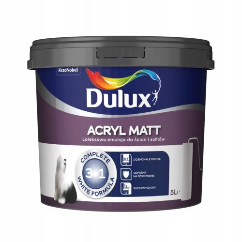  Dulux Acryl-Grundierungsfarbe 5 l Schneeweiß matt