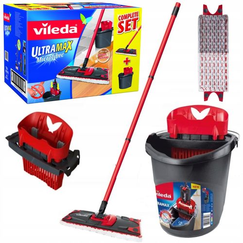 Vileda Ultramax Turbo Eimer und Flachmopp 35 cm