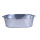 Ovale verzinkte Gartenbadewanne, 75 l