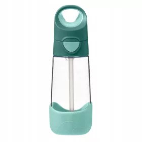    Tritan-Flasche mit Strohhalm B.Box BB500307 Emerald Forest 450 ml