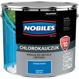   Nobiles Chlorkautschuklack für Metall, 10 l, Blautöne glänzend
