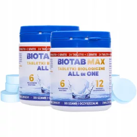    Bakterien für Klärgruben BioTab MAX Biologische Tabletten AiO Fette für 2 Jahre