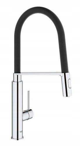  Grohe Concetto bodenstehender Küchenarmatur Schwarz, Silber