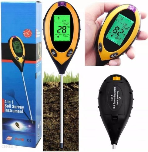 Ph Wert Messgerät Erde Boden-Säure-Messgerät, 4-in-1-Erd-PH-Meter-Tester