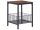 Beliani KENNER quadratischer Tisch 40 x 40 x 55 cm, Buche dunkel