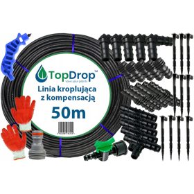  TROPFLEITUNG MIT KOMPENSATION 50M, 34ER-SET, 33CM