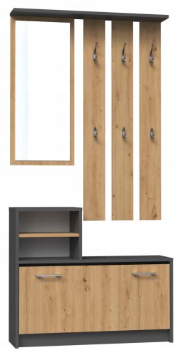  GARDEROBE – ANTHRAZIT/ARTISAN-EICHE