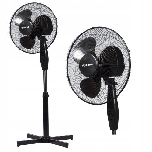 Ventilatoren für Hause Volteno 40W BPP Bodenventilator, schwarz