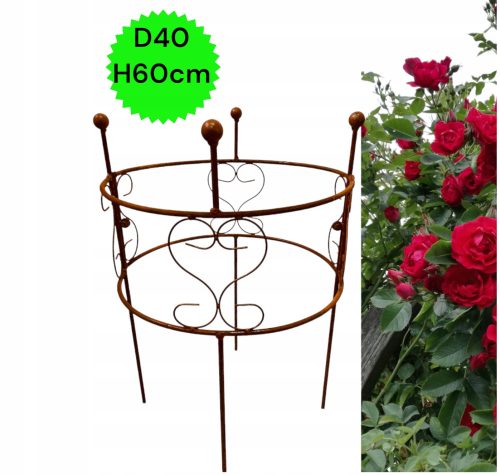  Stütze für Pflanzen, Büsche, Pflanzen, Blumen, Gartenstützen D40 H60cm, massiv