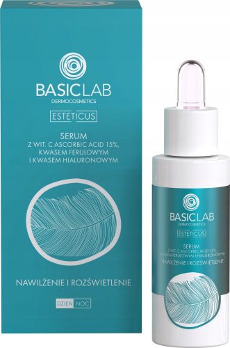  BasicLab Esteticus feuchtigkeitsspendendes und aufhellendes 30 ml Gesichtsserum