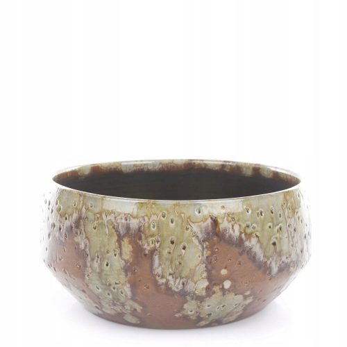  Edelman Blumentopf 32,5 cm x 32,5 x 15 cm Keramik in Braun- und Beigetönen