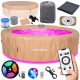 Whirlpool, Garten-Whirlpool Quadratischer aufblasbarer Hydromassage-Pool THUNDER 980 l