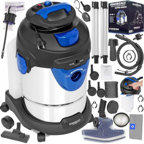  Kanwod Super Wash 2000 W Waschsauger, Silber/Grau