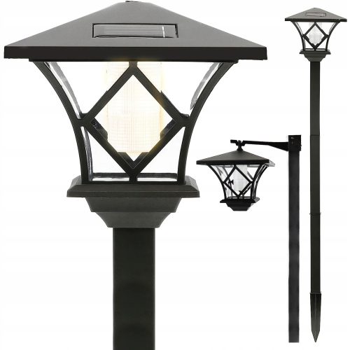 Gartenlampen stecken im Boden fest SuperLED Solarlampe, schwarz, 150 cm, 1 Stk.