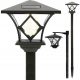 Gartenlampen stecken im Boden fest SuperLED Solarlampe, schwarz, 150 cm, 1 Stk.