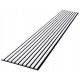 3D-Lamellen 10 Stk. auf Filz 270cm x 45cm WEISS