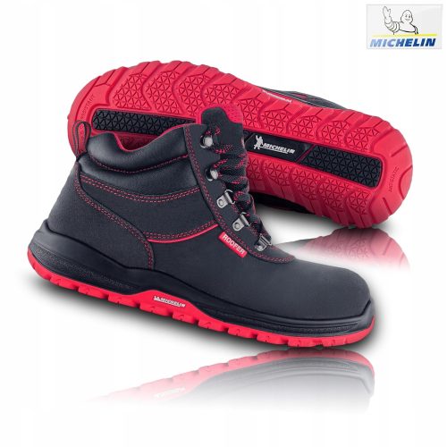Arbeitsschuhe Stiefeletten VM FOOTWEAR MICHELIN BONN O1PL FO SR 8190 Größe 43 + MICHELIN - Aufkleber, weiß, 8 x 5 cm