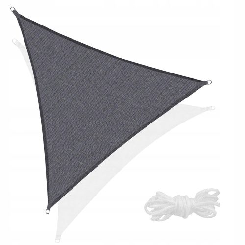  Springos SN1056 Gartensegel, grau 400x400 cm
