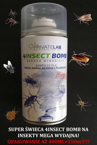 Insektenschutzmittel Rauchbombe gegen Kakerlaken, Fliegen und Bettwanzen Private Lab 400 ml