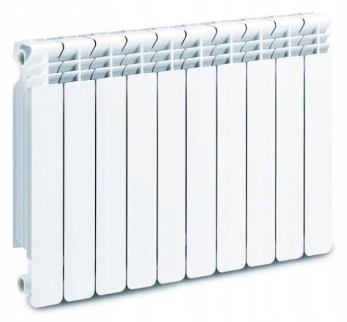  Diamant-Aluminiumheizkörper 1526 W weiß 800 x 578 x 95 mm - seitlicher Anschluss