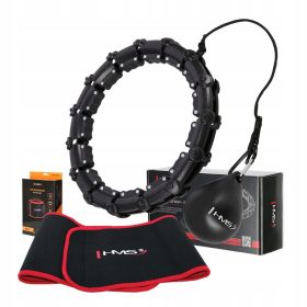  Hula Hoop mit HMS-Noppen, 46 cm, schwarz