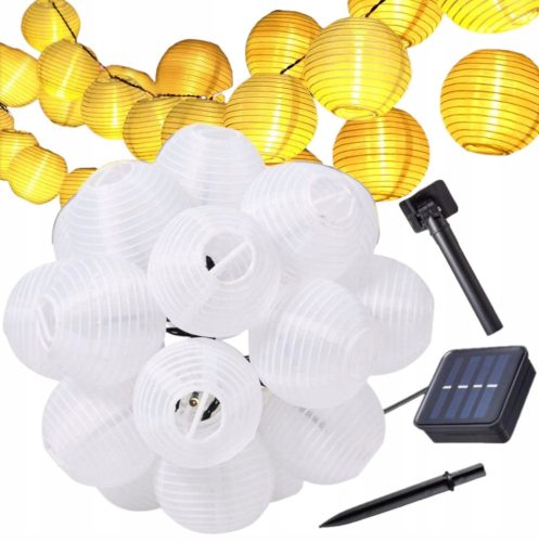  Dekorative Garten-Solargirlande mit 20 LED-Laternen