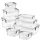  Set Bobi B-65072 transparente Behälter, 8 Stück