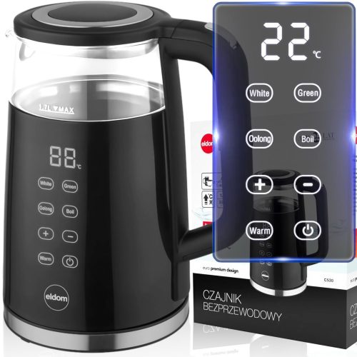  Lafe CEG021 Wasserkocher 2200 W 1,7 l schwarz