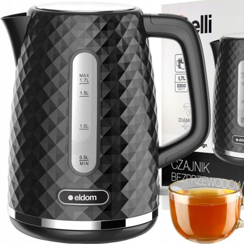  Wasserkocher Petra PT3864BLKVDEEU10 2200 W 1,7 l schwarz