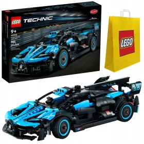    LEGO Technic Bugatti Bolide Agile Blue 42162 + VP Papiertüte LEGO 6315792 Medium