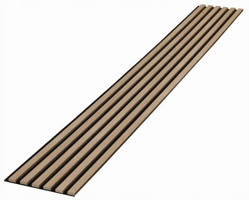 3D-Lamellen 6 Stk. auf Filz 275cm x 27cm EICHE