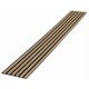 3D-Lamellen 6 Stk. auf Filz 275cm x 27cm EICHE